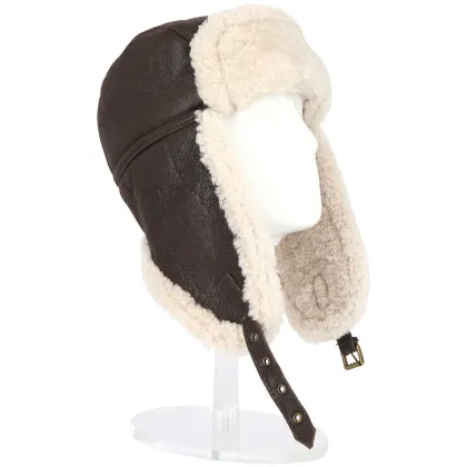 Picture Elegant men's sheepskin hat as a gift