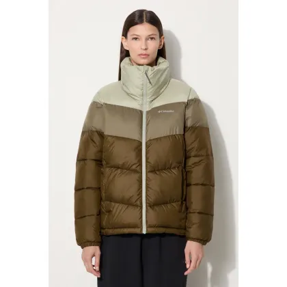 Zdjęcie Columbia kurtka Puffect Color Block Jkt damska kolor zielony zimowa 1955101