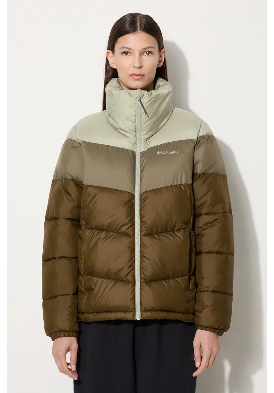 obrazek 1 Columbia kurtka Puffect Color Block Jkt damska kolor zielony zimowa 1955101