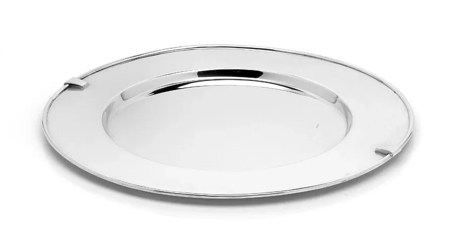 obrazek 1 Okrągła taca do serwowania - mosiądz platerowany srebrem - outlet