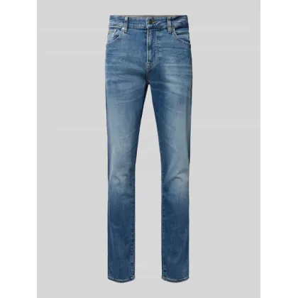 Zdjęcie Jeansy o kroju tapered fit z 5 kieszeniami model ‘ONYX’