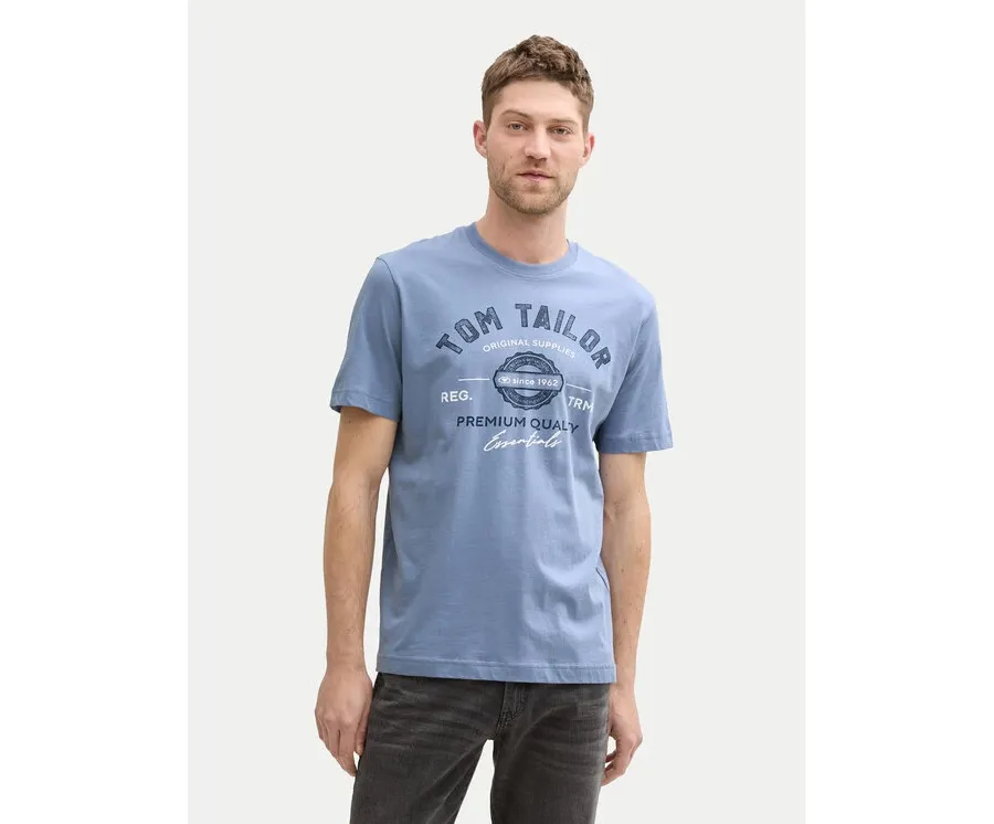 obrazek 1 Tom Tailor T-Shirt 1037735 Niebieski Regular Fit