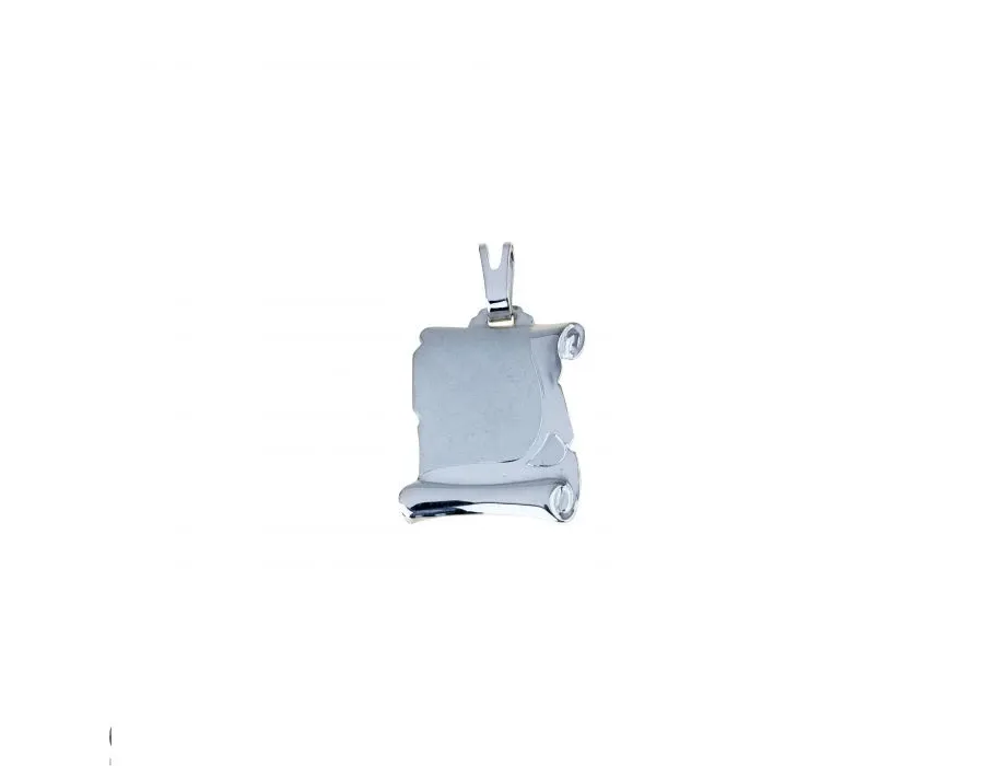 obrazek 1 Genialna zawieszka z białego złota 25x16mm