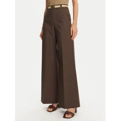 Zdjęcie TWINSET Spodnie palazzo 251TT2105 Brązowy Wide Leg
