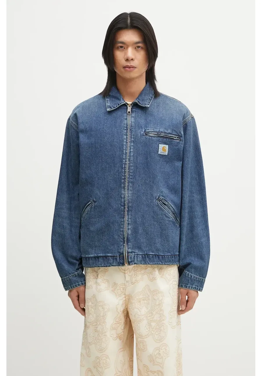 obrazek 1 Carhartt WIP kurtka OG Detroit Jacket kolor niebieski przejściowa I034870.014L