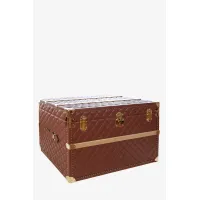 Picture Elite brown trunk made of quality terrida leather