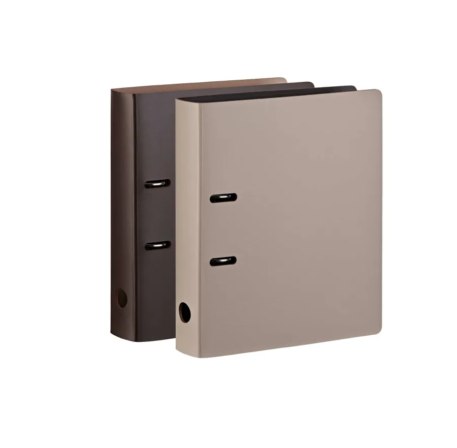 obrazek 2 Stylowy skórzany segregator na dokumenty w kolorze cappuccino