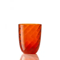Picture Italian Murano glass - a stylish orange water glass