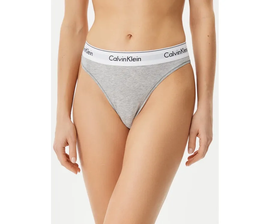 obrazek 1 Calvin Klein Underwear Figi klasyczne z wysokim stanem LV00QF8319 Szary