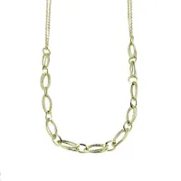 Picture Women's choker with a chain with oval links, cm.45