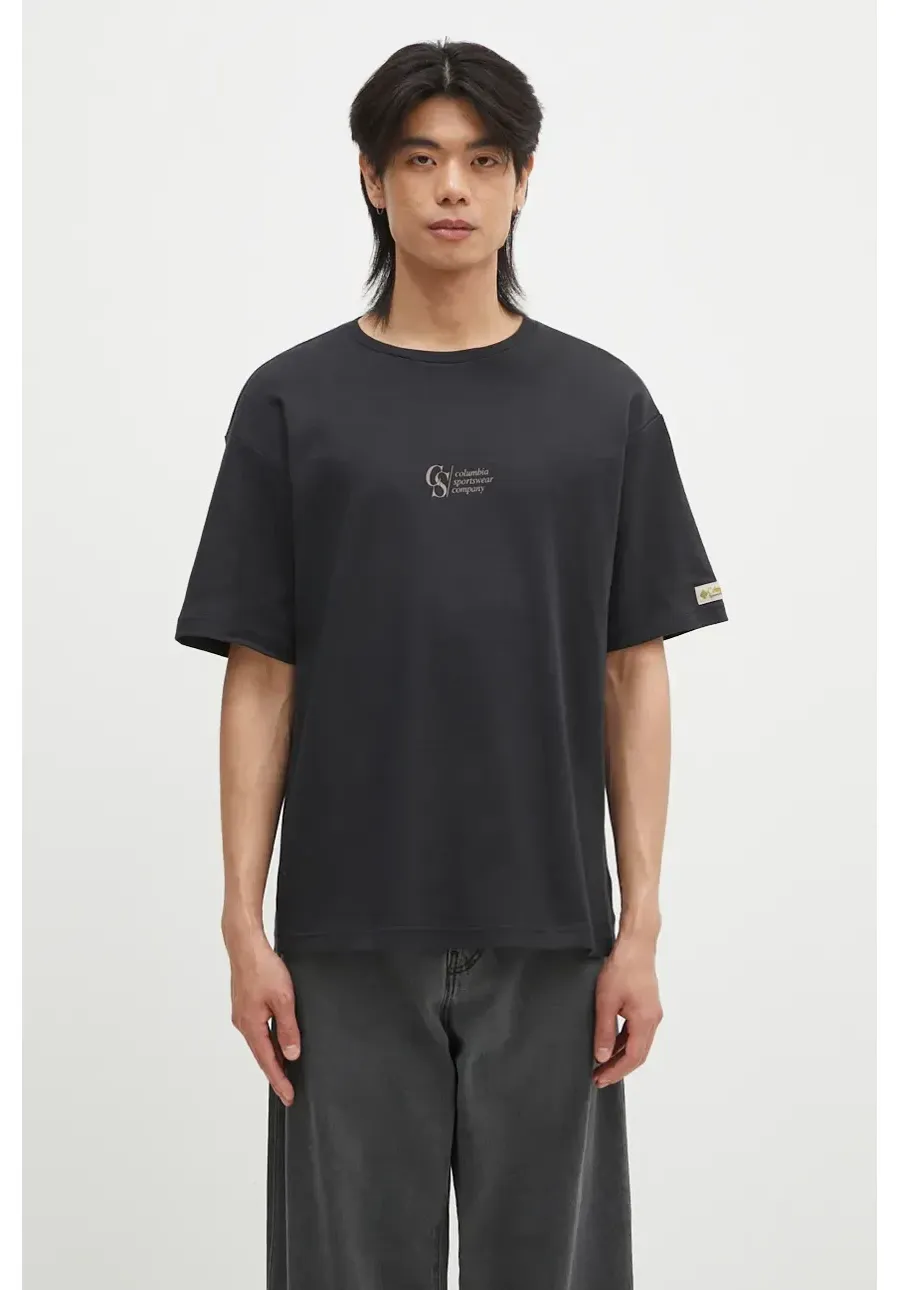 obrazek 1 Columbia t-shirt CSC Heritage męski kolor czarny z nadrukiem 2090871