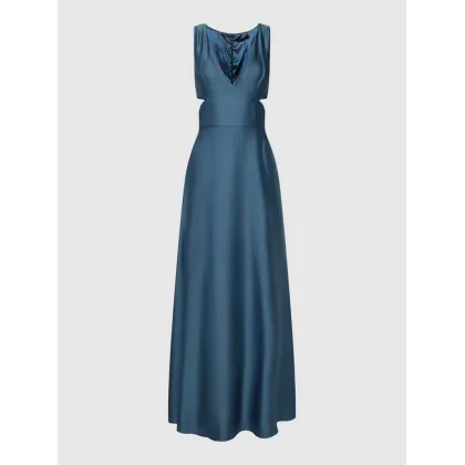 Zdjęcie Sukienka wieczorowa z głębokim dekoltem w serek i wycięciem