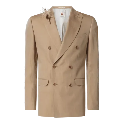 Zdjęcie Marynarka o kroju slim fit z dodatkiem lnu model ‘Percy’