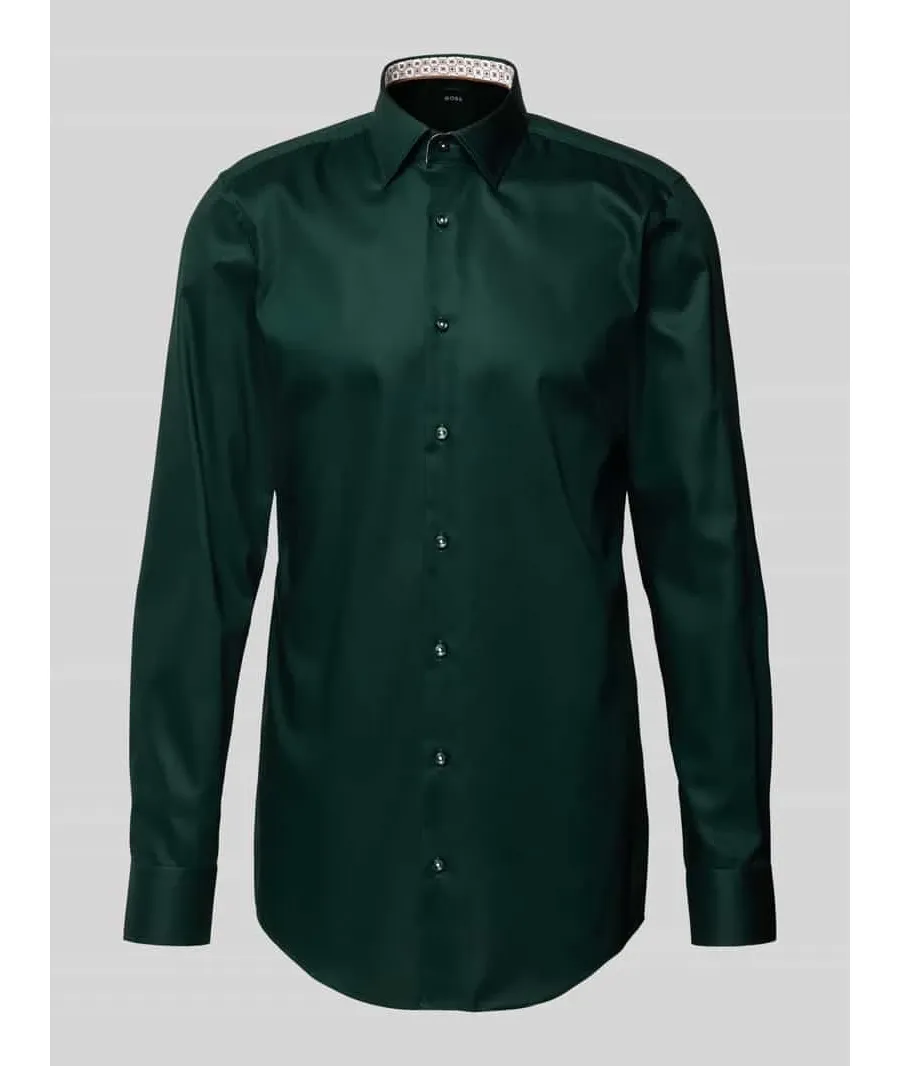 obrazek 1 Koszula biznesowa o kroju slim fit z czystej bawełny