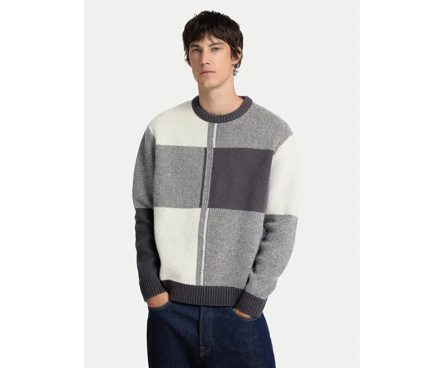 obrazek 1 Selected Homme Sweter 16094557 Szary Relaxed Fit