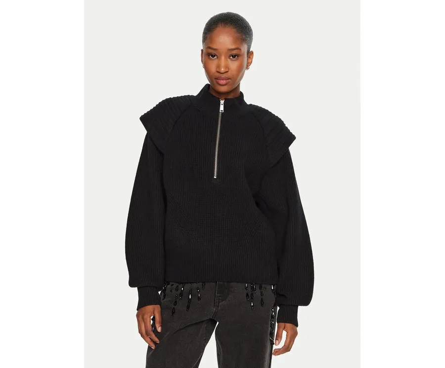 obrazek 1 Gestuz Sweter Madia 10909459 Czarny Loose Fit