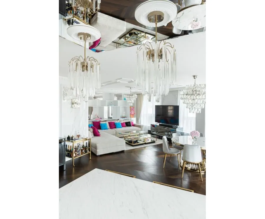 obrazek 5 Lampa wisząca przypominająca wyglądem kwiat lotosu