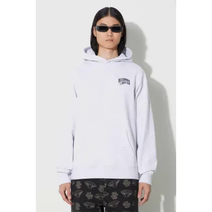 Zdjęcie Billionaire Boys Club bluza bawełniana męska kolor szary z kapturem z nadrukiem