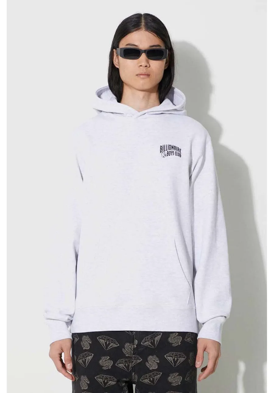 obrazek 1 Billionaire Boys Club bluza bawełniana męska kolor szary z kapturem z nadrukiem