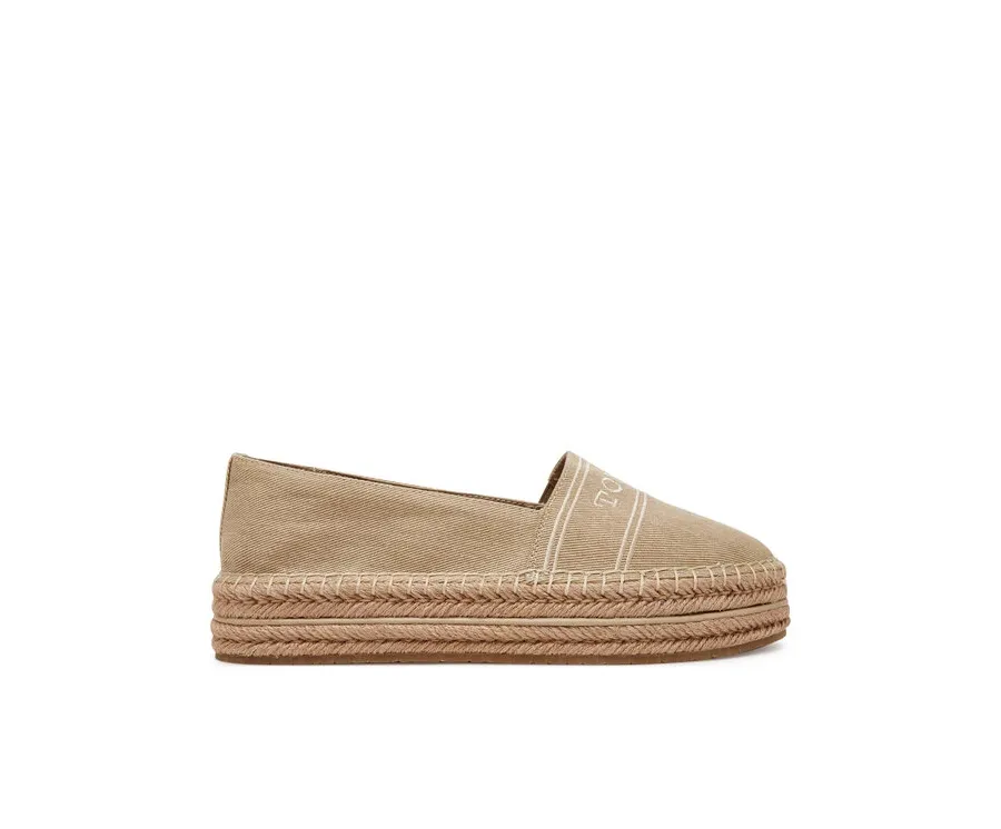 obrazek 1 Tommy Hilfiger Espadryle Denim Platform Espadrille FW0FW08543 Beżowy