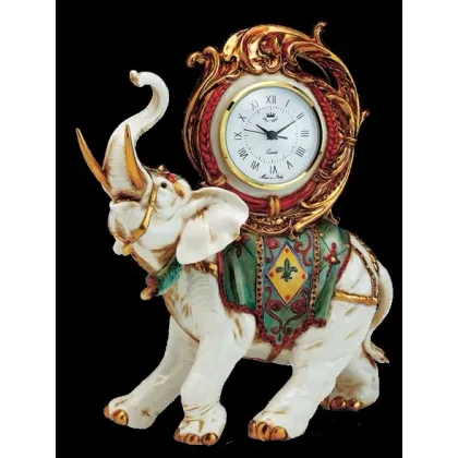 Zdjęcie Dekoracyjny zegar ze słoniem do apartamentu