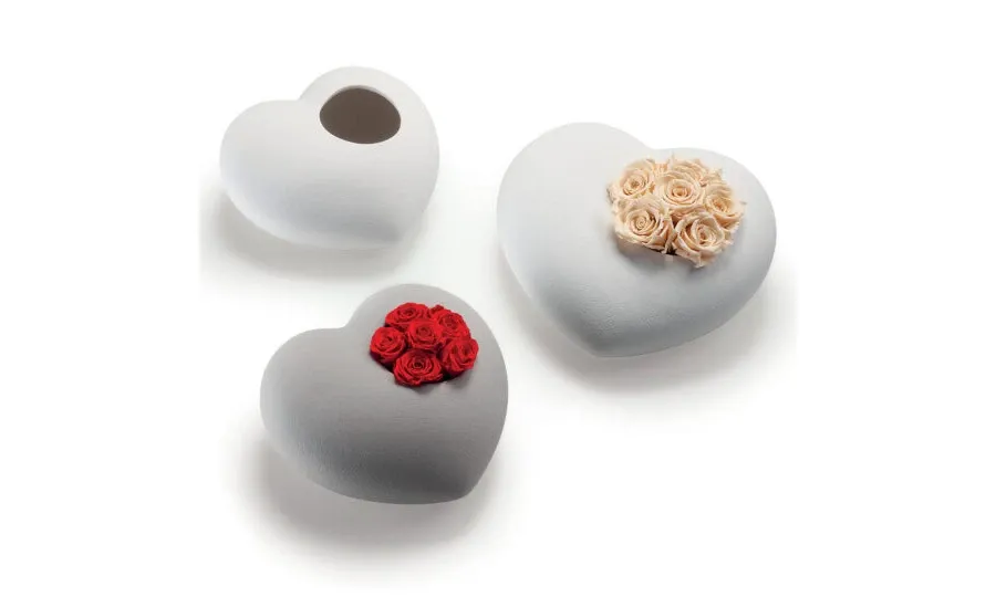 obrazek 7 Piękny wazon ceramiczny w kształcie serca