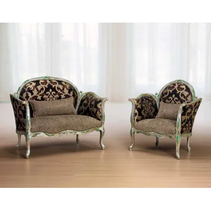 Zdjęcie Stylowa mała sofa w stylu antycznym do salonu - Morello Gianpaolo