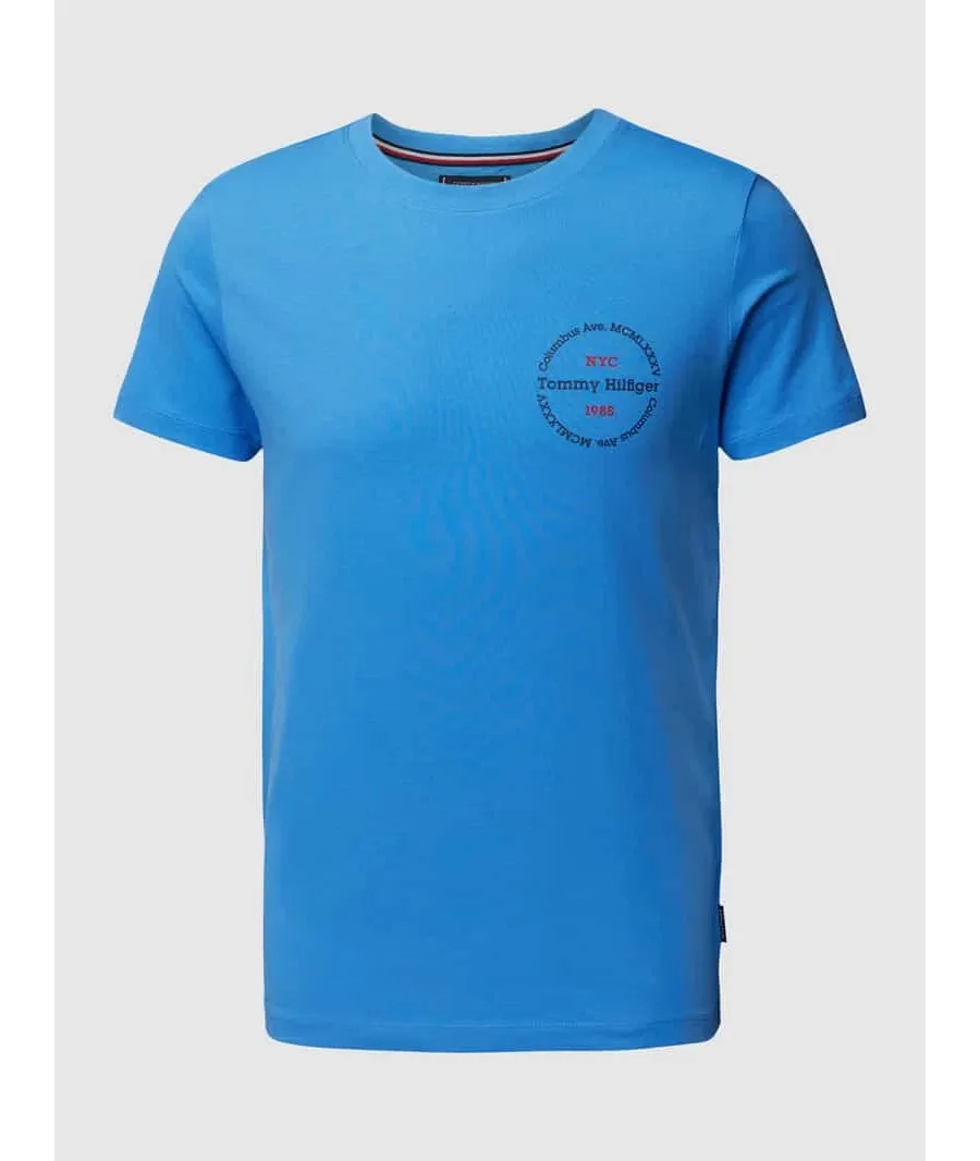 obrazek 1 T-shirt o kroju slim fit z okrągłym dekoltem