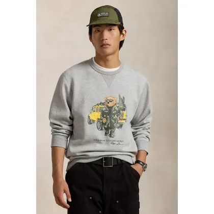 Zdjęcie Polo Ralph Lauren bluza męska kolor szary z nadrukiem 710958195