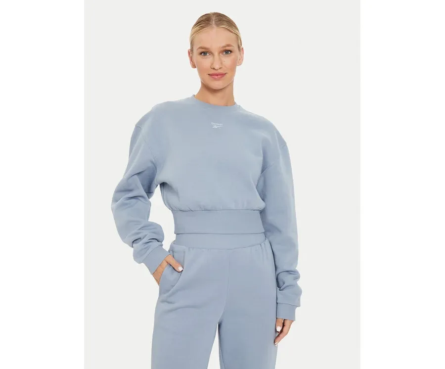 obrazek 1 Reebok Bluza Fleece Coverup 100076122 Niebieski Regular Fit