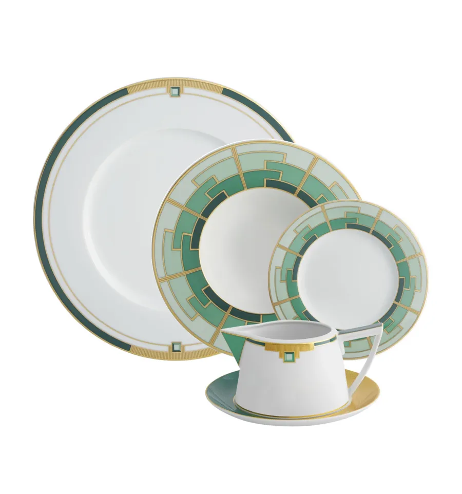 obrazek 1 Duży komplet zastawy obiadowej z porcelany Emerald - Vista Alegre
