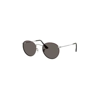 Zdjęcie Ray-Ban okulary przeciwsłoneczne ROUND METAL kolor brązowy 0RB3447