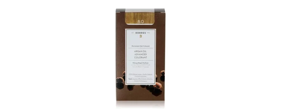 obrazek 1 KORRES Argain Oil Advanced Hair Colour Light Blonde 8.0 Farba do włosów 1 szt.