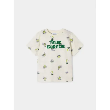 Zdjęcie Mayoral T-Shirt 3024 Écru Regular Fit