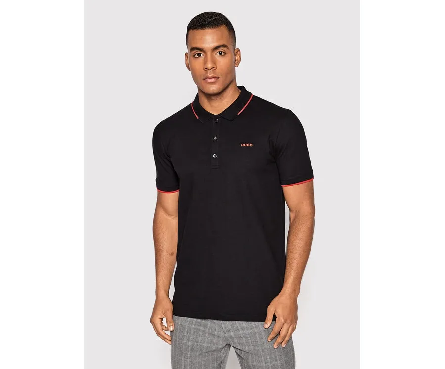 obrazek 1 Hugo Polo Dinoso222 50467344 Czarny Slim Fit HUGO