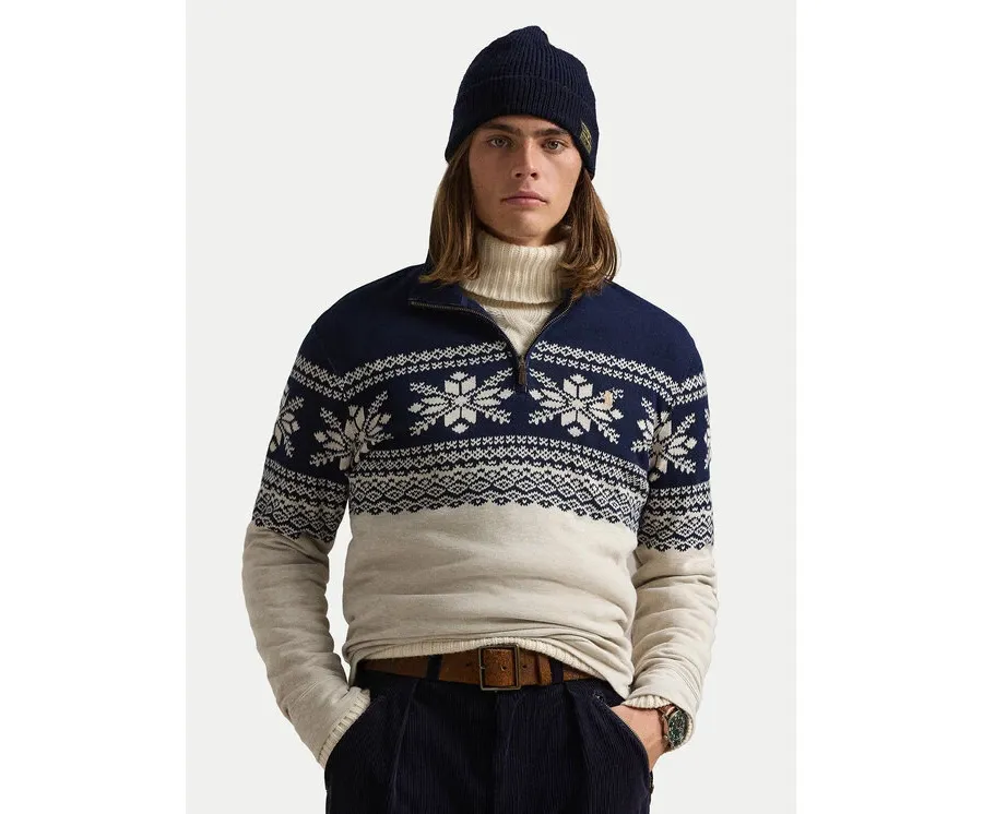 obrazek 1 Polo Ralph Lauren Sweter 710952254001 Beżowy Regular Fit