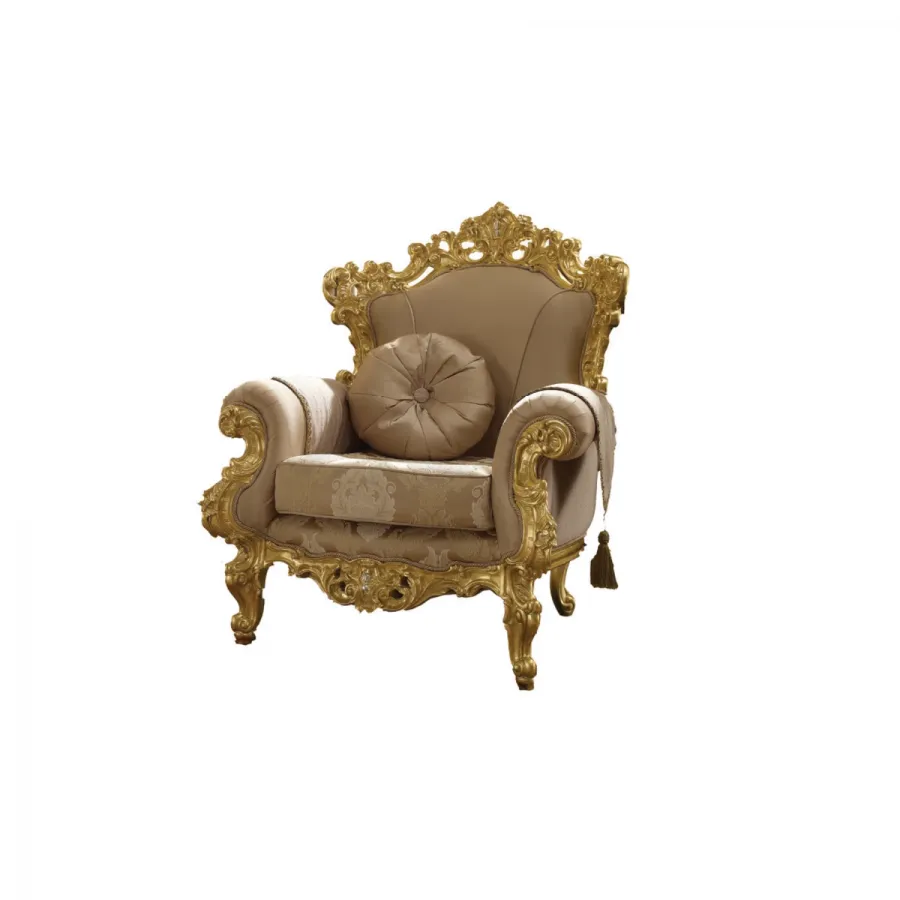 obrazek 1 Stylowy duży fotel do salonu w stylu barokowym