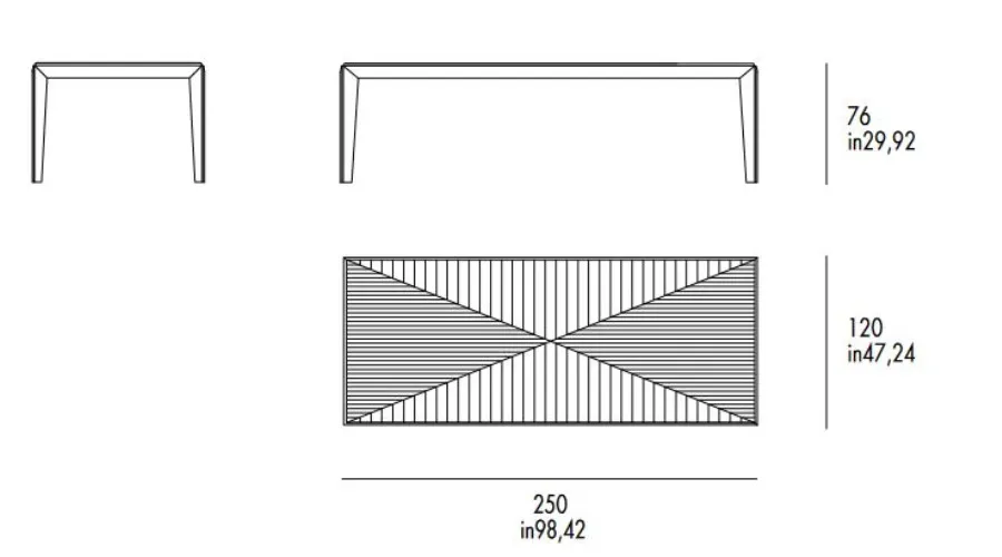 obrazek 5 Włoski drewniany stół York w 3 wariantach do wyboru