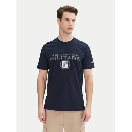 Zdjęcie Aeronautica Militare T-Shirt 251TS2379J674 Granatowy Regular Fit