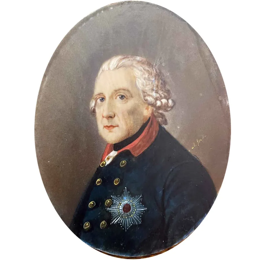 obrazek 1 Portret artysty z XIX wieku Fryderyka II Pruskiego