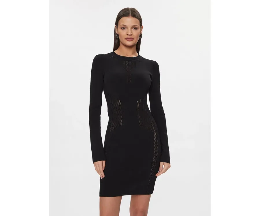 obrazek 1 Patrizia Pepe Sukienka dzianinowa 8A1295/K7I5-K103 Czarny Slim Fit