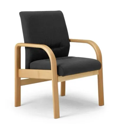 Zdjęcie Eleganckie krzesło drewniane z serii Wood B
