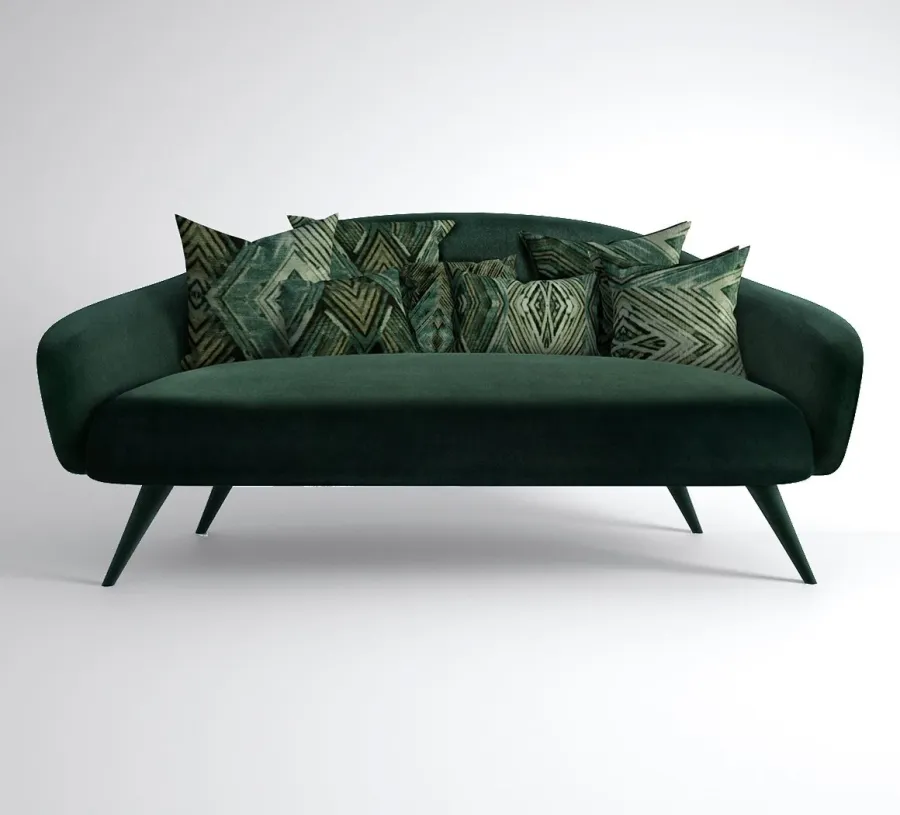 obrazek 1 Zielona elegancka sofa do apartamentu – Muranti