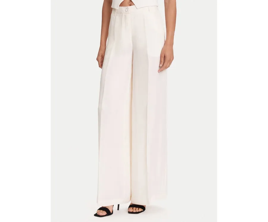 obrazek 1 Guess Spodnie materiałowe W5YB02 WH5N2 Écru Regular Fit