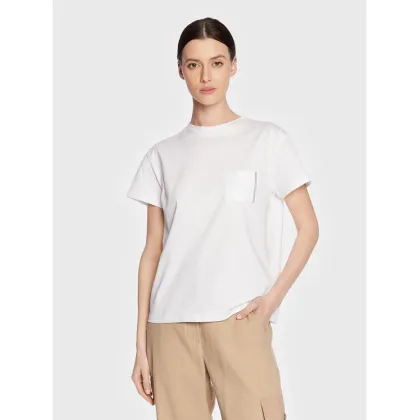 Zdjęcie Fabiana Filippi T-Shirt JEDP04W108 Biały Regular Fit