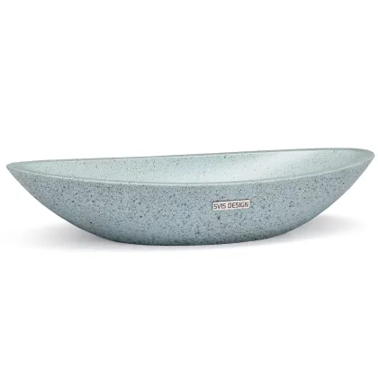 Zdjęcie Piękna umywalka 60 cm ORION HARDCORE – bardzo jasny kobaltowy, bez dekoru, lakier matowy