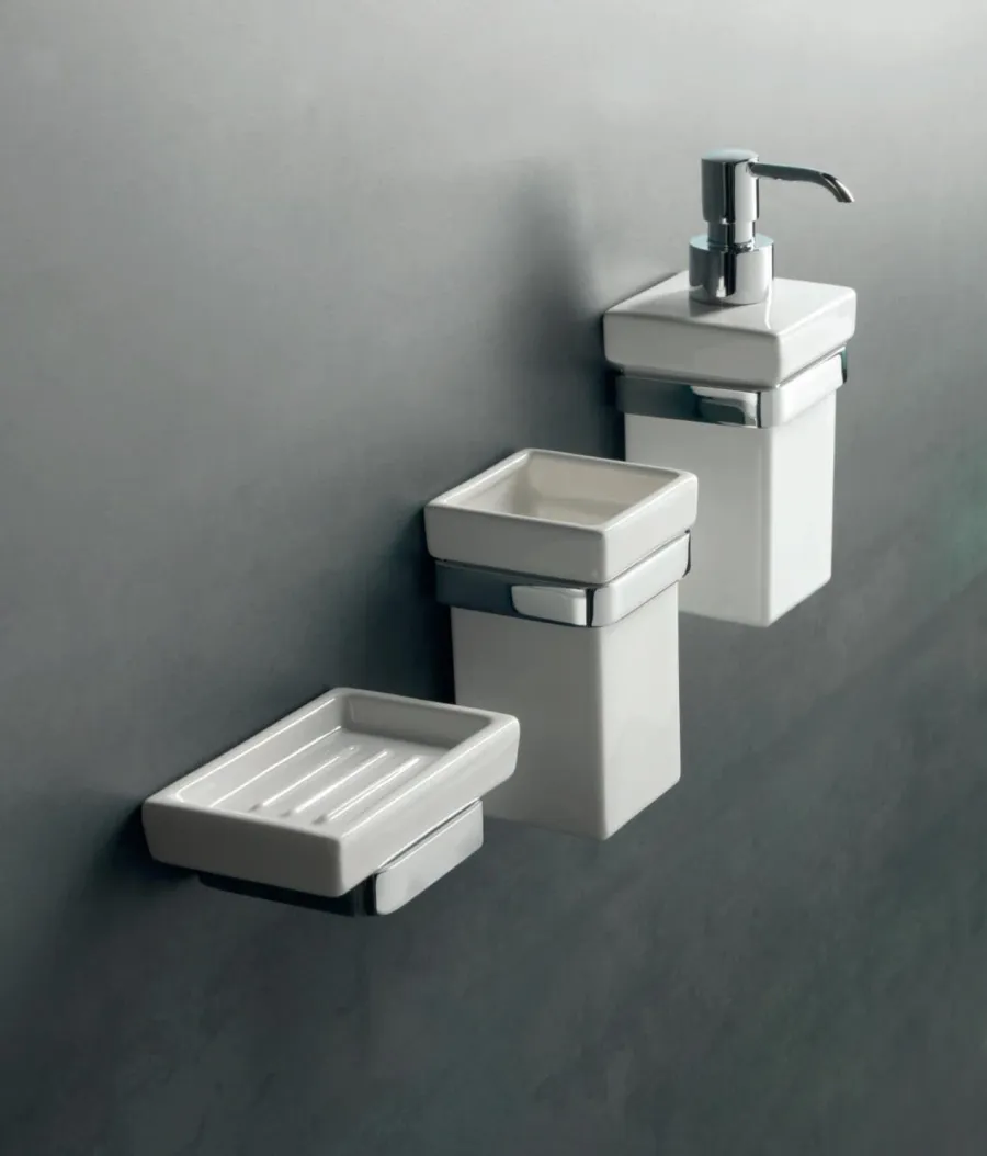 obrazek 2 Nowoczesny ceramiczny dozownik na mydło w płynie do łazienki - Stilhaus