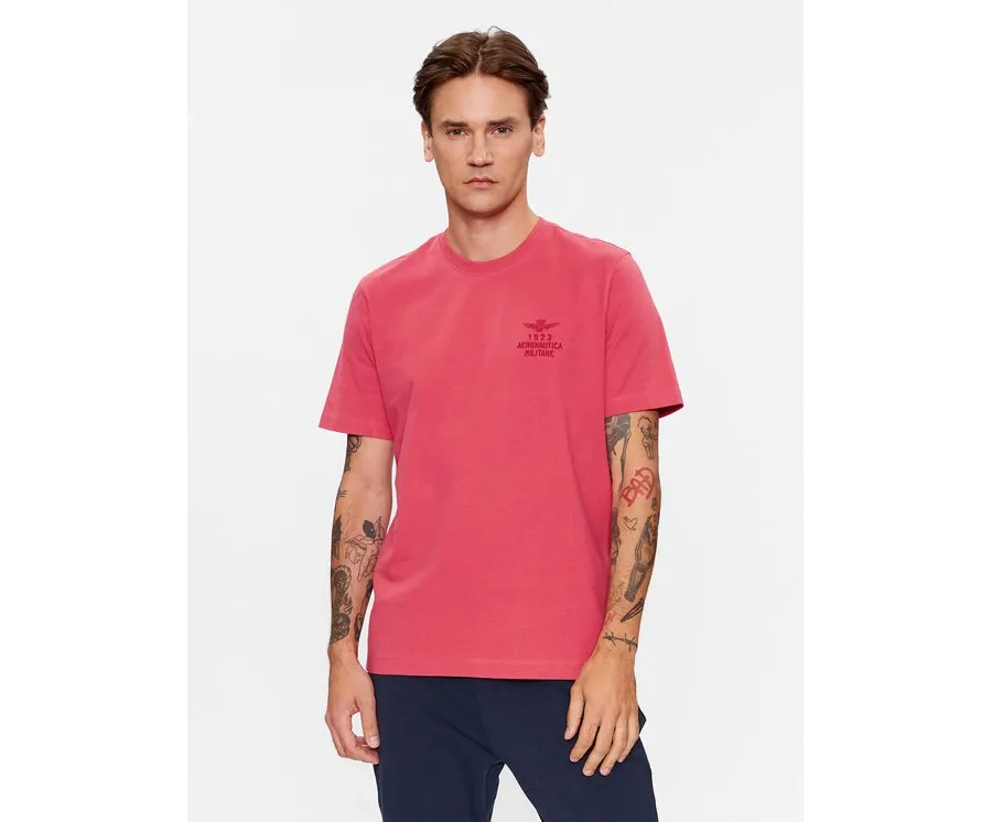 obrazek 1 Aeronautica Militare T-Shirt 232TS2129J609 Różowy Regular Fit
