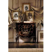 Picture Traditional small hand-painted chest of drawers in a classic style - Stella del Mobile