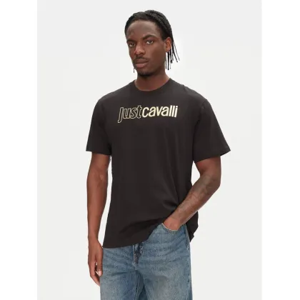 Zdjęcie Just Cavalli T-Shirt 78OAHT16 Czarny Regular Fit